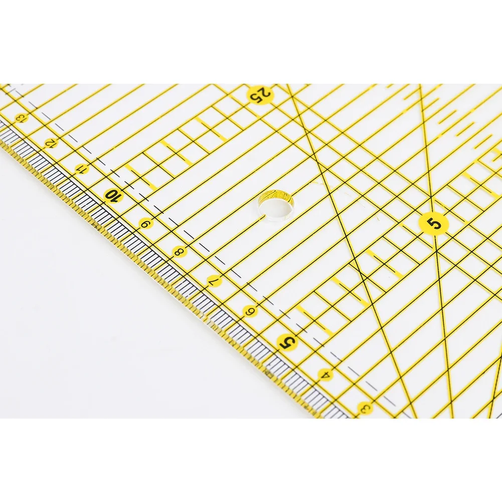 30x15 Cm 패치 워크 눈금자 퀼트 도구 고급 아크릴 소재 투명 눈금자 규모 학교 SupplieCutting 눈금자
