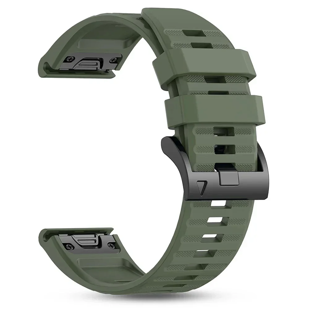 Enhanced Silicone Watch Strap - QuickFit 22/26mm, Universal Fit Bracelet
