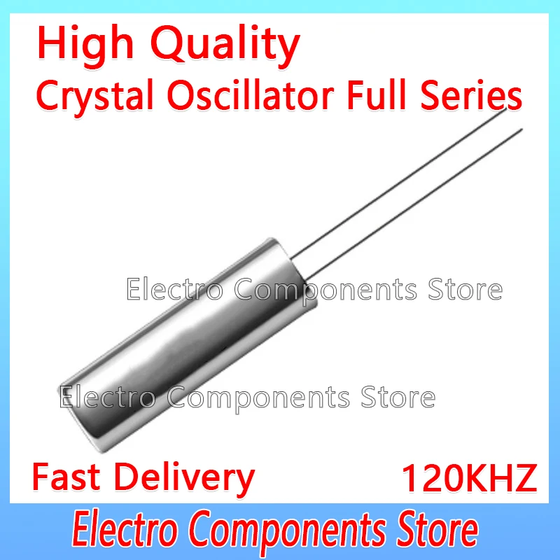 10PCS/Lot 2Pin 2060 Quartz Crystal Resonator 206 2&times;6 2P 120KHz 120.000KHz 120K 2*6 Passive Cylindrical Crystal Oscillator 2*6mm