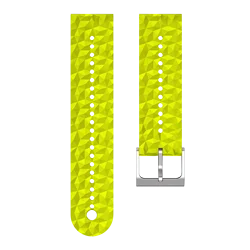 Classic 24mm Silicone Sports Smartwatch Strap - Premium Accessory Band in Vibrant Colors - 24mm Universal (Lime)