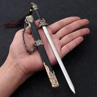 The Road of Awakening 22cm/ 8.66in Yan Fanxi Qin Qi Wears A Sword Anime Peripherals Metal Swords Cosplay Toys Weapon Model Decor 1