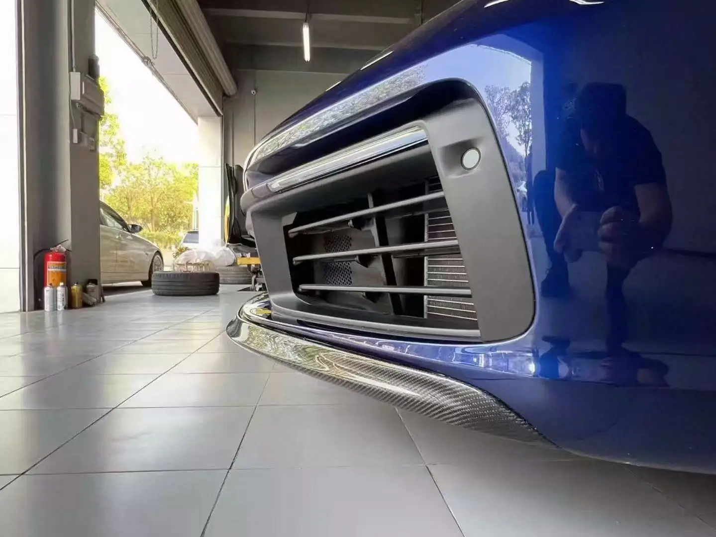 업그레이드된 PASM 카본 파이버 프론트 립 911-992 바디 파츠