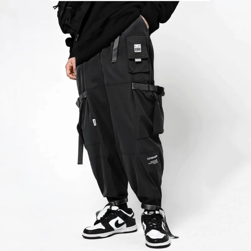

Оригинальные дизайнерские тактические брюки-карго, мужские брюки Techwear с несколькими карманами, повседневные уличные брюки, 지комбинезон