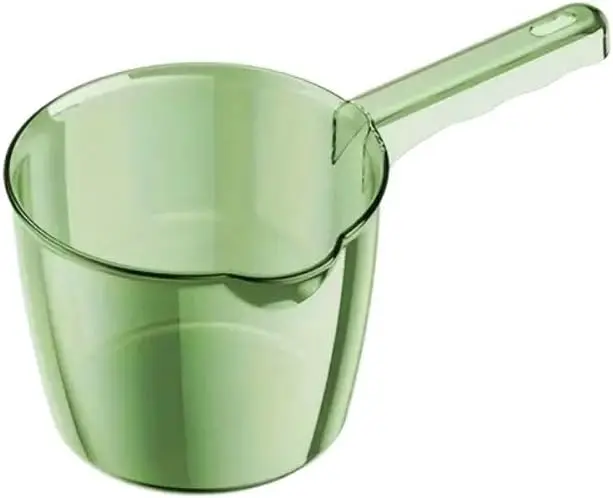 Water Ladle for Bath,Transparent Water Scoops with Spout,Clear Ladle,Long Handle Spoon,Hanging Ladle