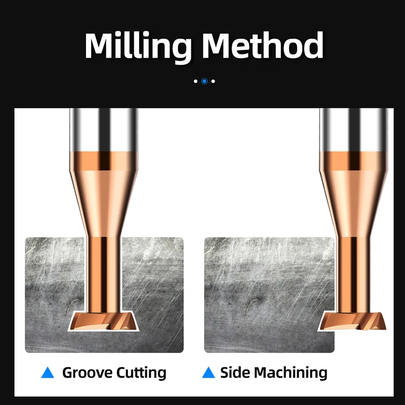 Carbide T Slot Milling Cutter CNC Tools Metal Aluminium Steel Machining Tungsten Steel T-Groove End Mills