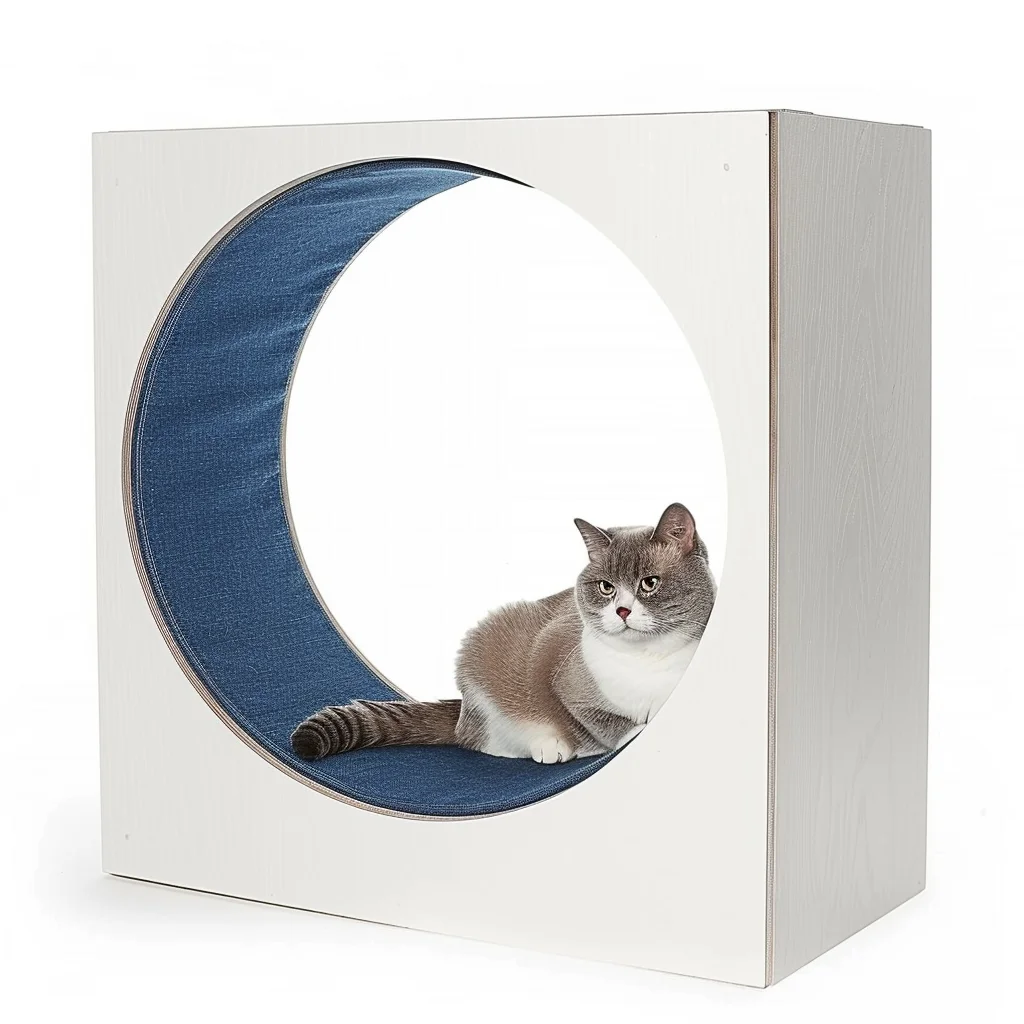Fitness Weight Loss Device for Cats Climbing Frame with Running Wheel and Treadmill Pet Exercise Wheels Wheel Toys for Cats