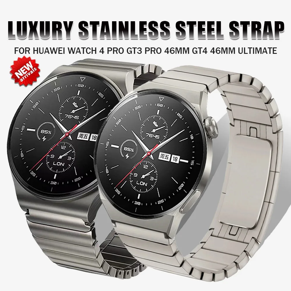 

22mm Stainless Steel Band For Huawei Watch 4 Pro GT4 46mm Strap For Samsung Galaxy 3 45mm For Amazfit GTR 47mm Luxury Bracelet