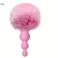 Niedlicher Anal-Po-Plug mit Kaninchenschwanz – sexy Locken mit weicher, abnehmbarer Silikon-Po-Unterstützung für Erwachsene, ideal für Paare 3