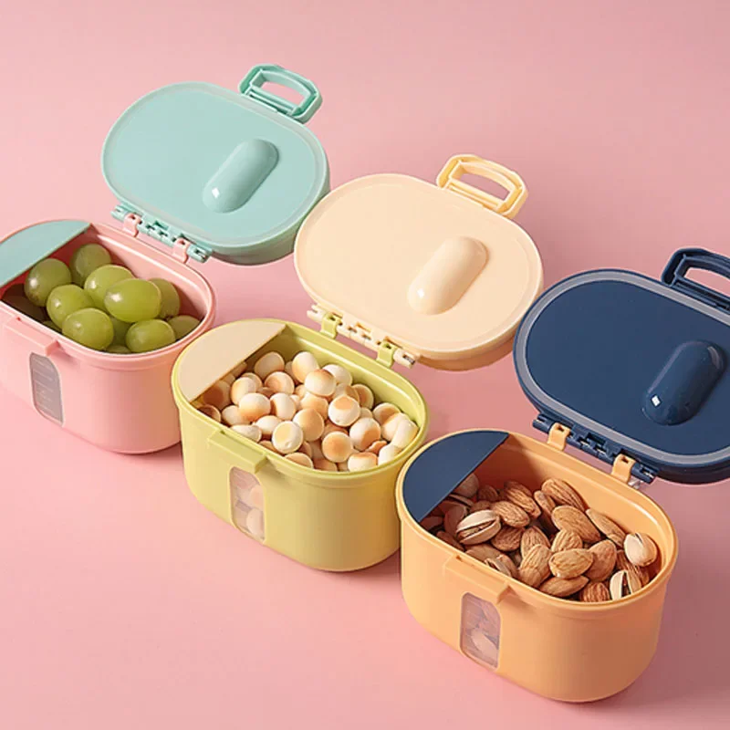 Baby Milk Display Scale Powder Portable Baby Food Storage Box Essential Cereal Infant Milk Powder Box Toddle Snacks Container