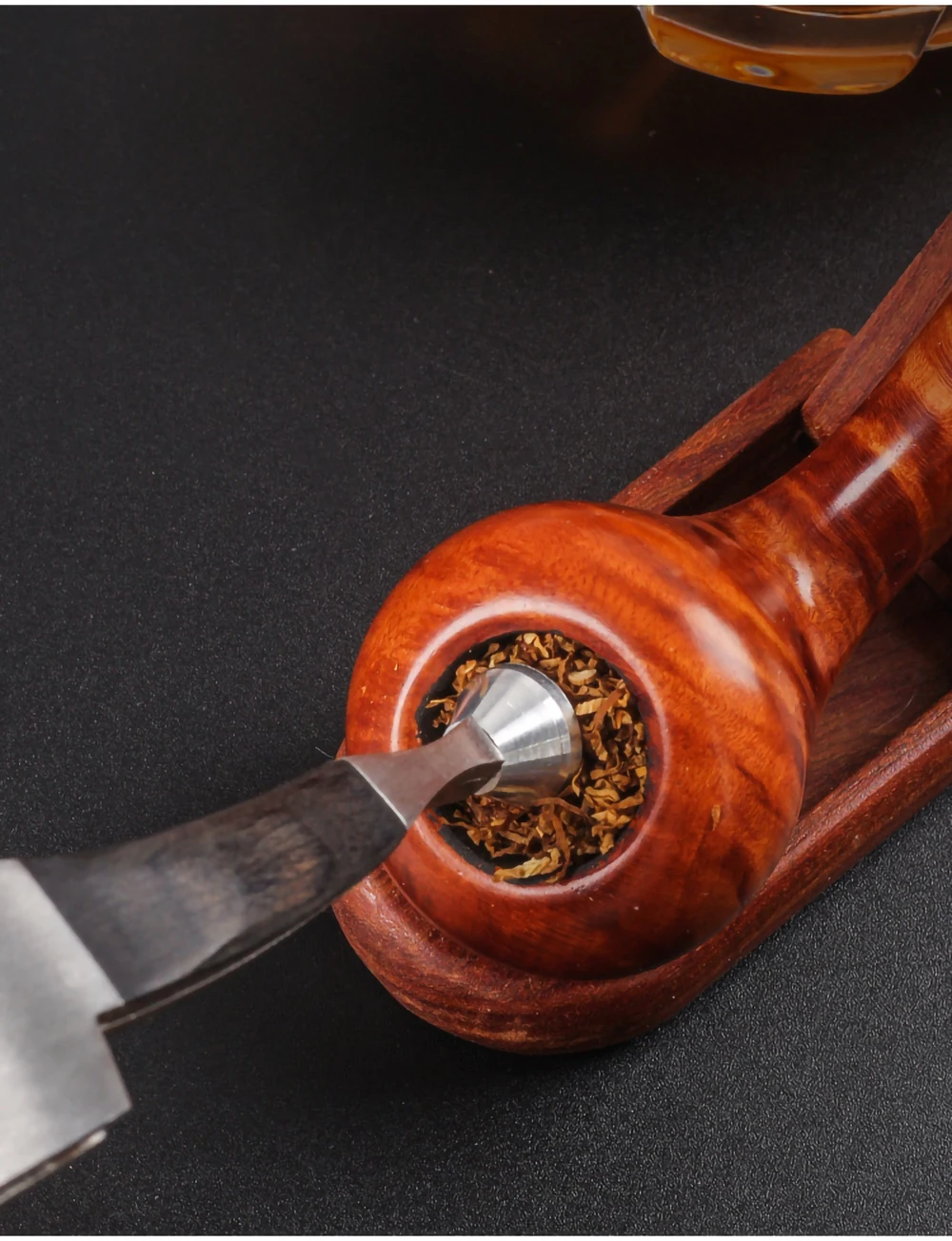 Smoking Pipe Needle Scraper Pressure Stick 3 in 1 Wood&Alloy Tobacco Pipe Cleaning Tool Smoking Accessories Wholesale Retail