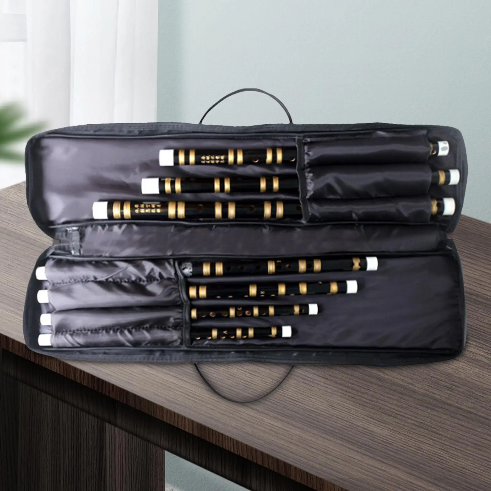 

Flute Carry Bag Soft Flute Gig Bag Thickened Padded Adjustable Shoulder Strap Professional Carrying Case Bag Flute Handbag