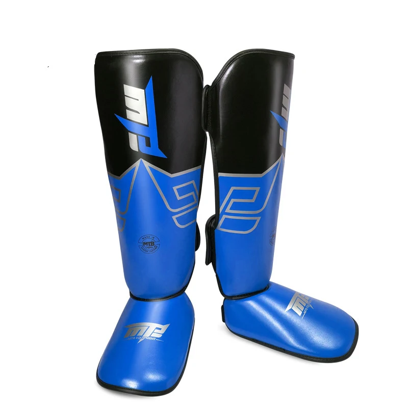 Kids/Adult MMA Kickboxing Muay Thai Shin Guards W/Insteps Ankle Support Equipment Leg Protector Leggings DEO