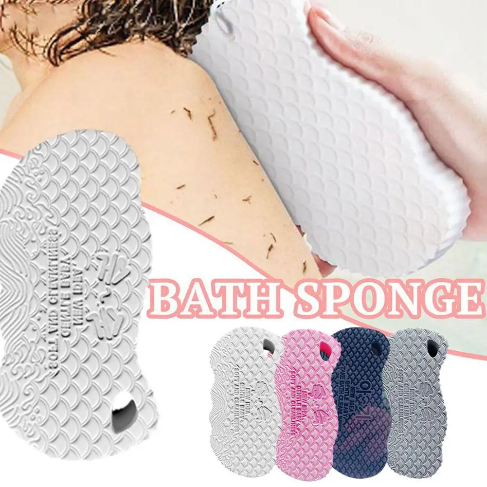 

1pc Soft Sponge Body Scrubber Bath Exfoliating Scrub Sponge Shower Brush Body Skin Remover Exfoliante