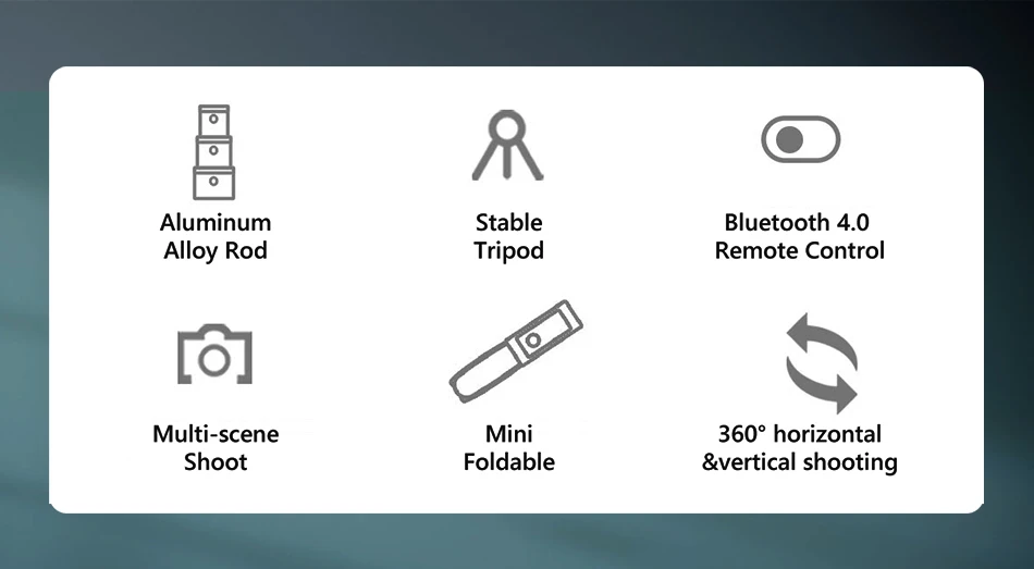 Description Picture 3 of itemSelfie Stick Monopod Tripod with Wireless Bluetooth Remote Ring Fill Light for Mobile Huawei Iconic Brand IPhone Cell Phone Smartphone