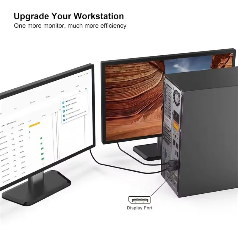 High-Quality DisplayPort Video & Audio Male-to-Male Cable for PC, Laptop, TV, and Monitor