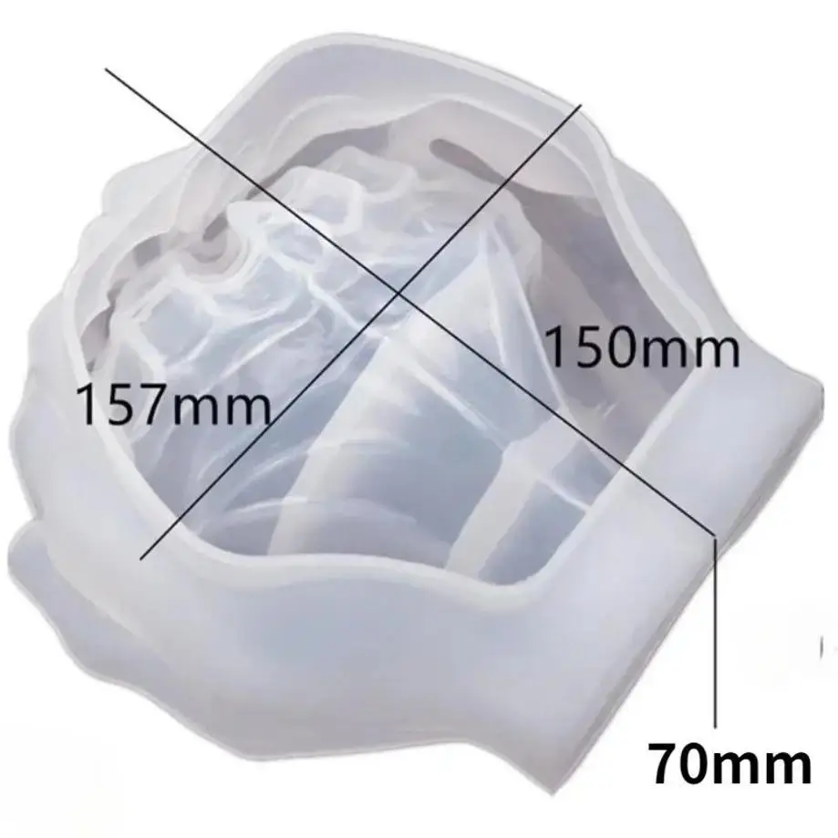 1 Pcs Two-hand Model Hand Storage Resin Candlestick Mold Concrete Silicone Mold Ceramic Clay DIY Crafts DIY Flower Pot Mold