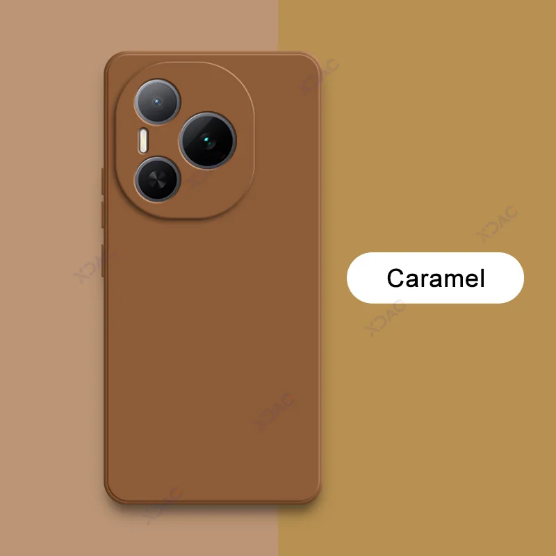 Luxury Dual Layer Cellphone Case with Lens Protection - Fashionable Soft Square Liquid Silicone Armor