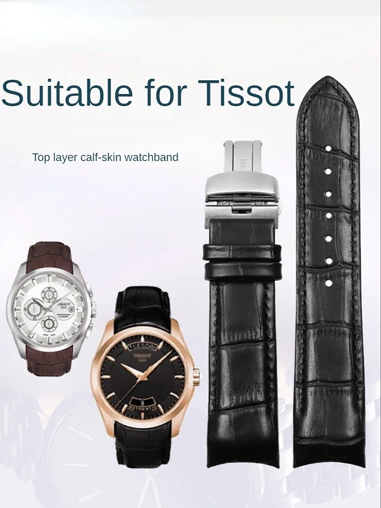 Cinturino Per Tissot Couturier T035 Cinturino In Vera Pelle 1853 T035617 T035627 T035410A T035407 T035439 T035614 Accessori