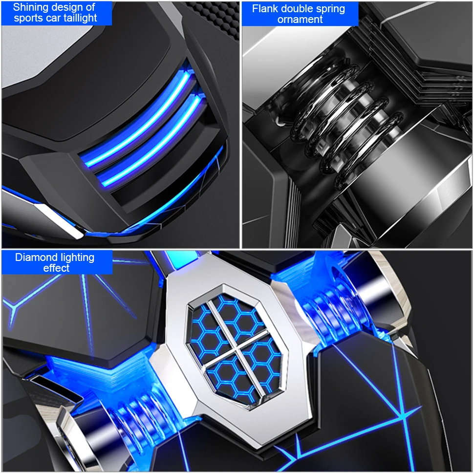 Ergonomic Wired Gaming Mouse RGB Mute Mouse LED Backlit 3200dpi 6 Button USB Mechanical Mause for PC Laptop Computer Gamer — view 2