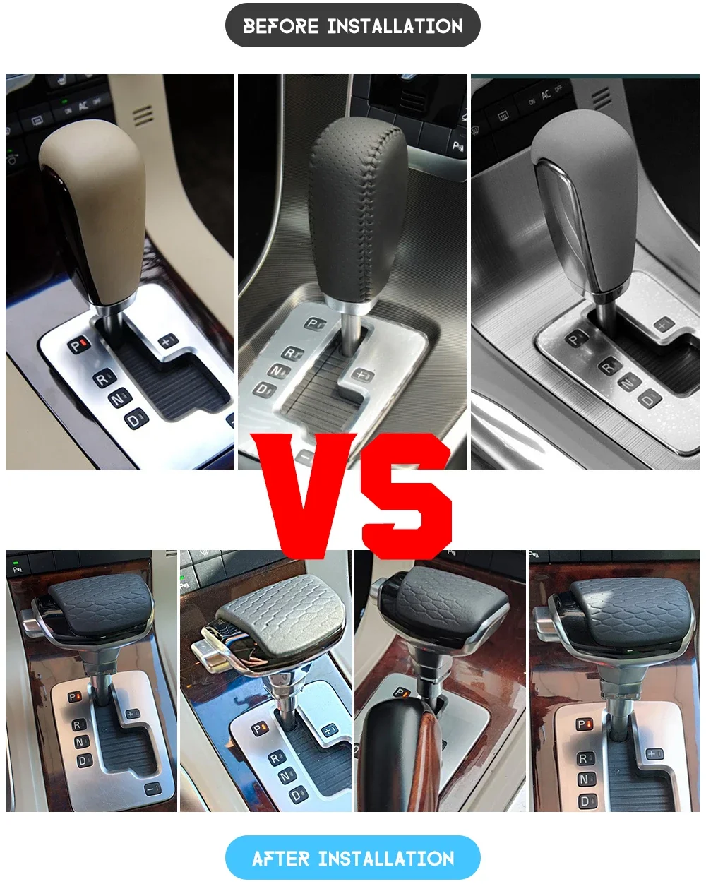 For Volvo S60 S80 V60 V70 Xc60 Xc70 Crystal Car Automatic Accessories Gear Stick