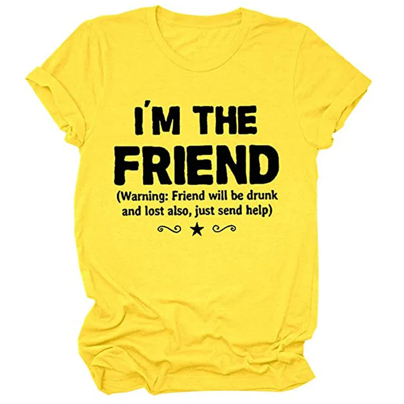 Funny "I'm The Help" Women's T-Shirt - Drunk Saying Tee, Cute Graphic Print, Gift For Best Friend