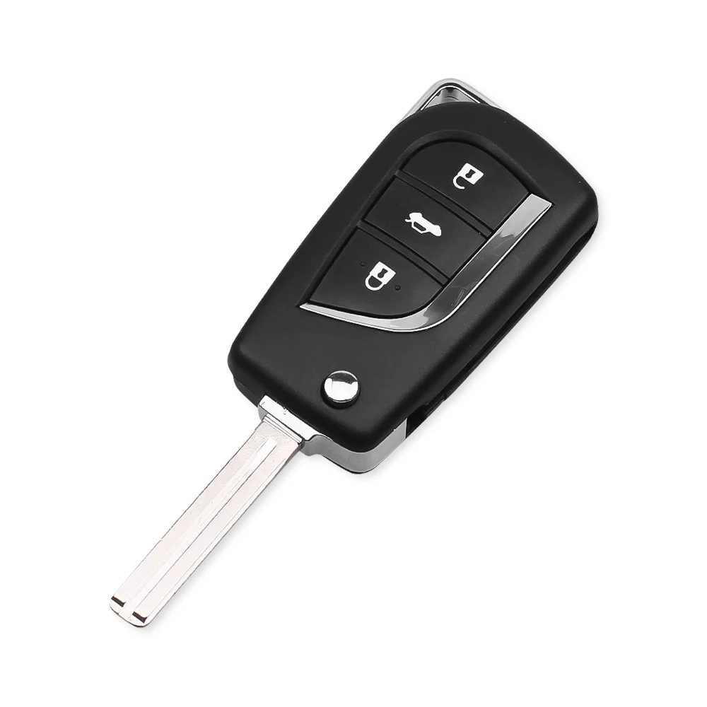 3 Button Flip Remote Key Shell Cover Fit For Toyota Camry Levin Corolla Reiz Highlander Key Case TOY48 Blade 2014