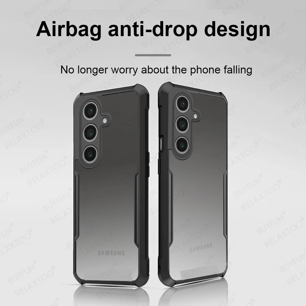 Clear Shockproof Armor Case for Smartphone - Durable Transparent Protection Cover