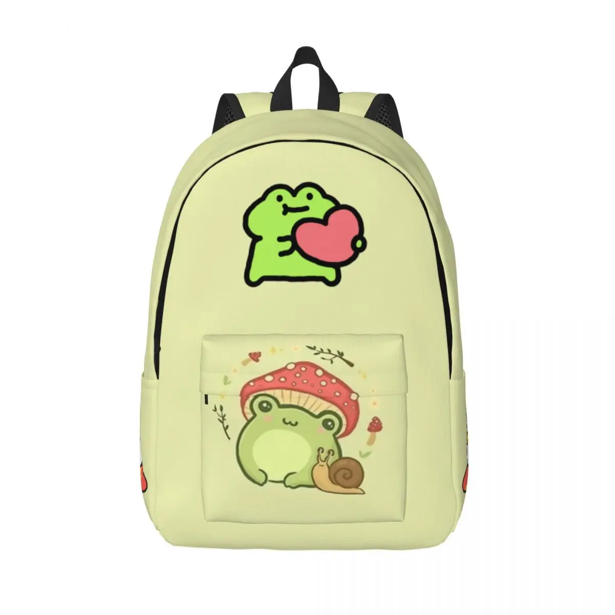 Kawaii Duck And Frog Backpack for Boy Girl Kids Student School Bookbag Cute Mushroom Daypack Preschool Primary Bag Outdoor 1