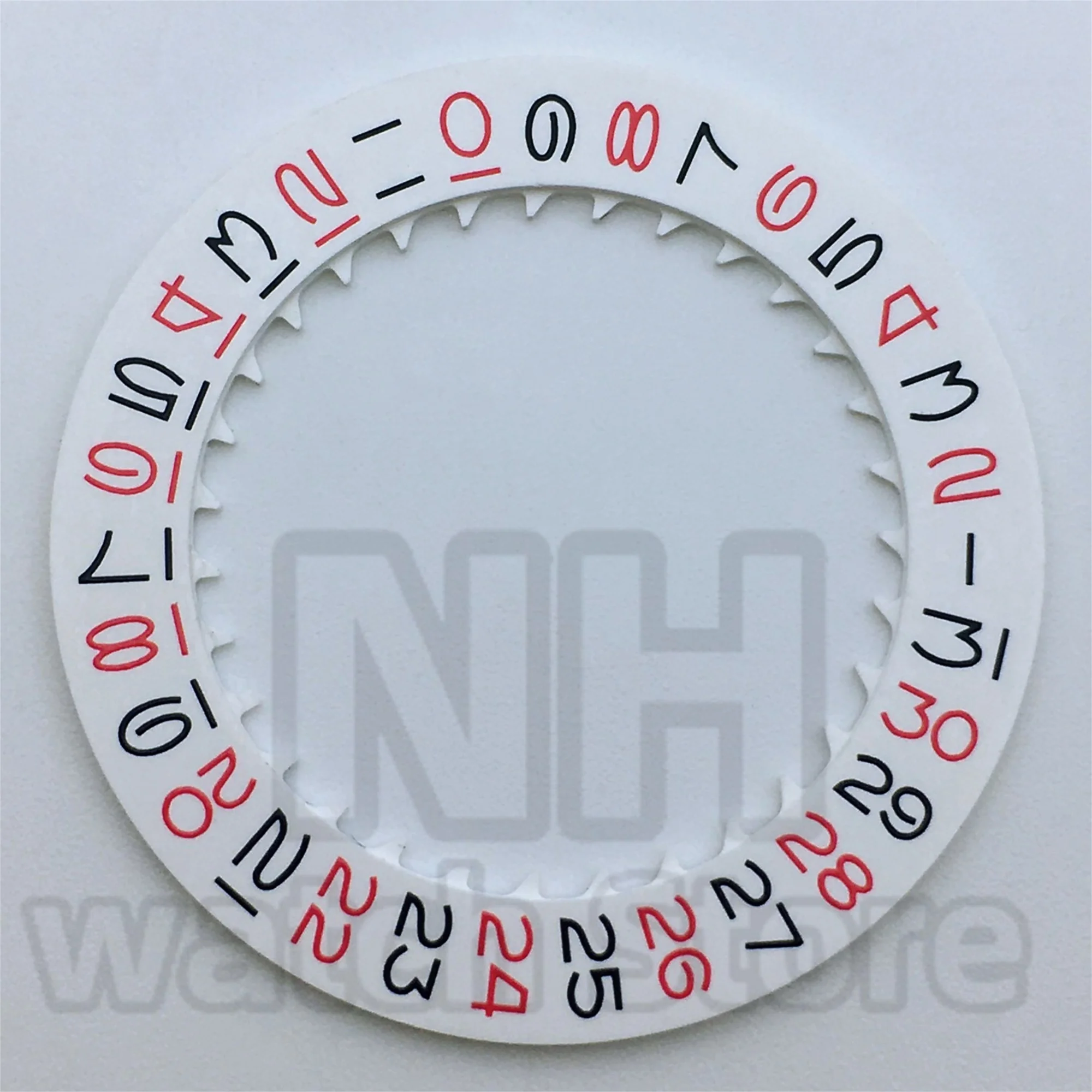 Luminous Watch Calendar Disc with Date Wheel for Modified Repair Tools - Black, White, Green, Blue Options