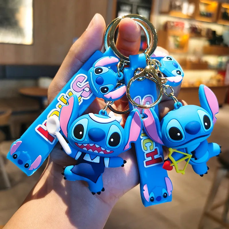 Nuovo portachiavi Anime Disney Lilo & Stitch portachiavi per auto Anime  bigiotteria Kawaii Stitch zaino Charm portachiavi portachiavi per coppie -  AliExpress