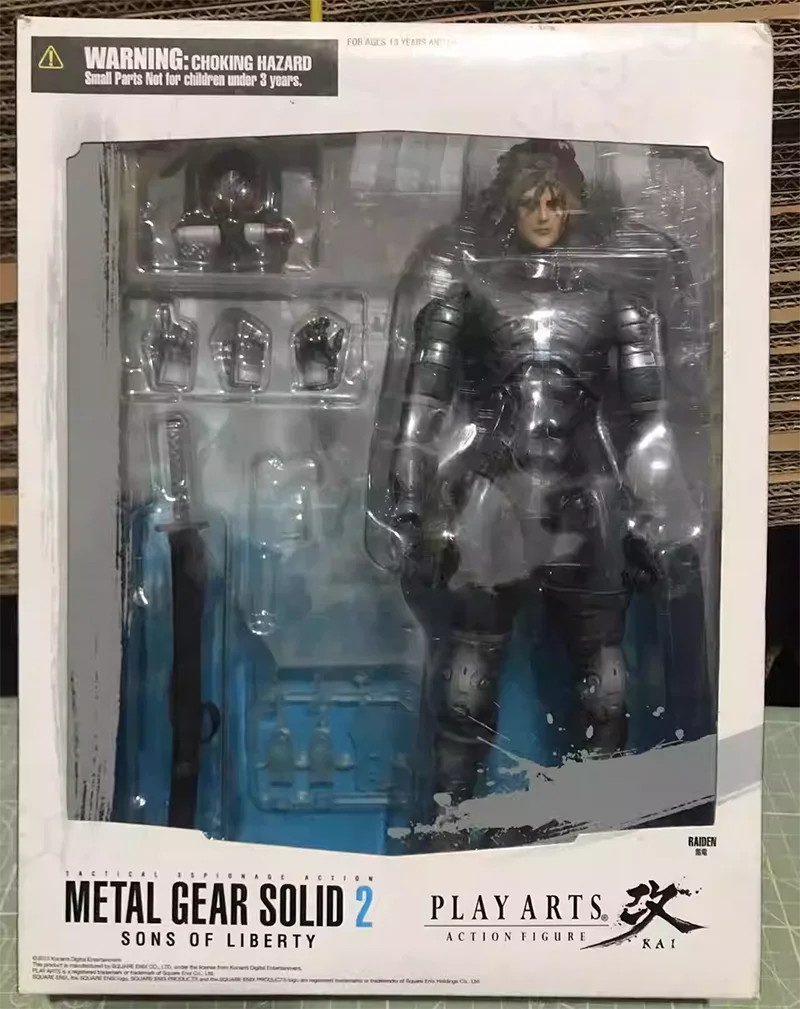 Original Play Arts Kai Metal Gear Solid 2 Raiden Action Figure