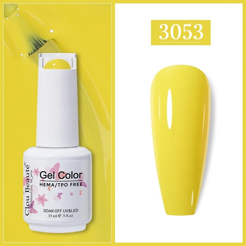 Clou Beaute Gel Nail Polish in Vibrant Shades - HEMA/TPO FREE UV Gel Lacquer