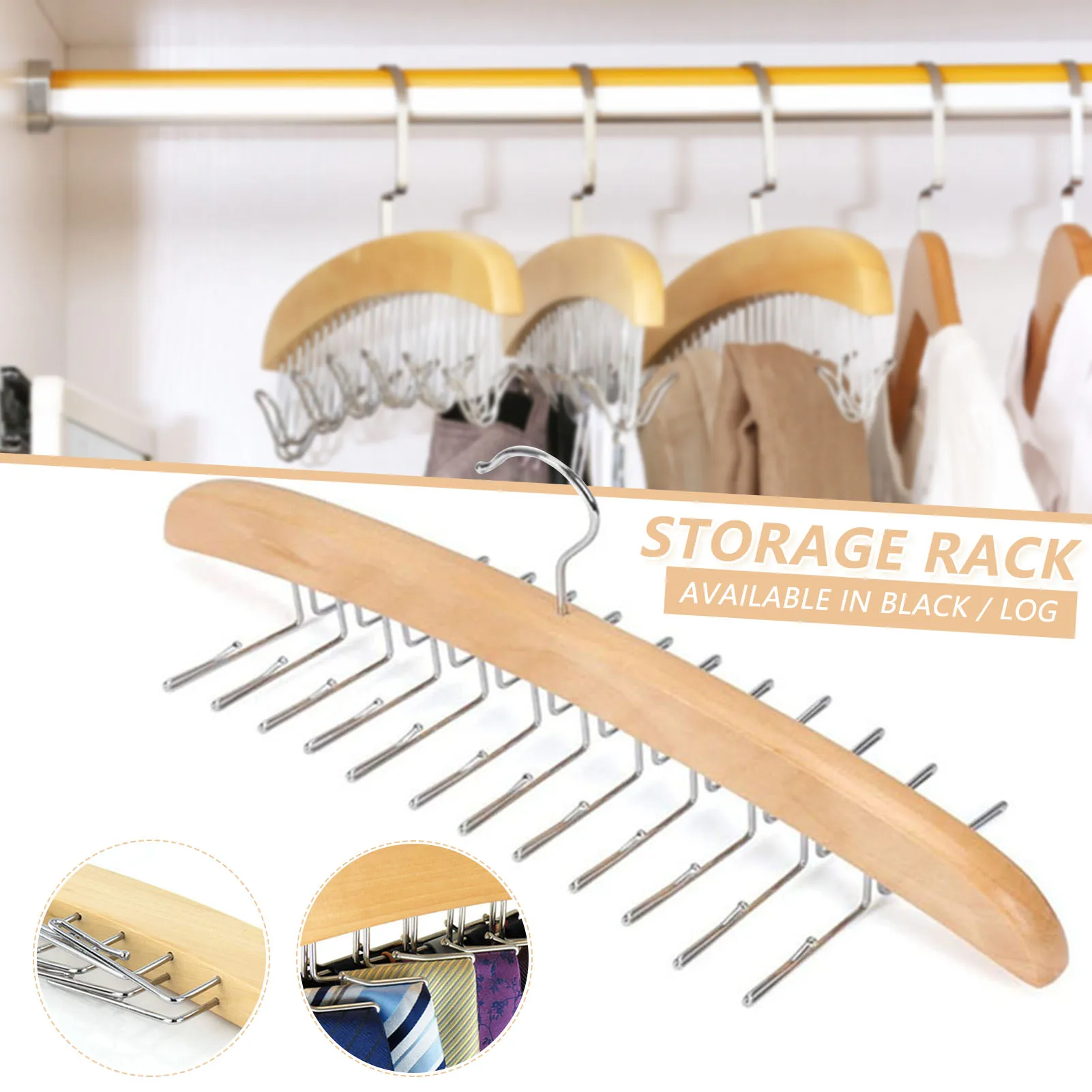 20-Hook Metal Closet Organizer Hanger | Space-Saving Camisole Bra Scarf Holder