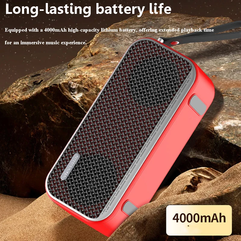 Portable Outdoor Bluetooth Speaker Handsfee Call Dual Speaker Subwoofer Soundbar HD Recorder LED Display Support FM TF USB AUX