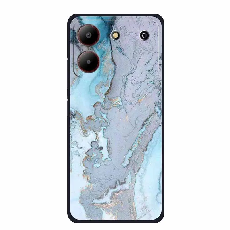 Marble TPU Soft Silicone Back Cover - Colorful Phone Case
