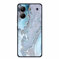 Marble TPU Soft Silicone Back Cover - Colorful Phone Case for -ZTE BLADE A54 4G (65)