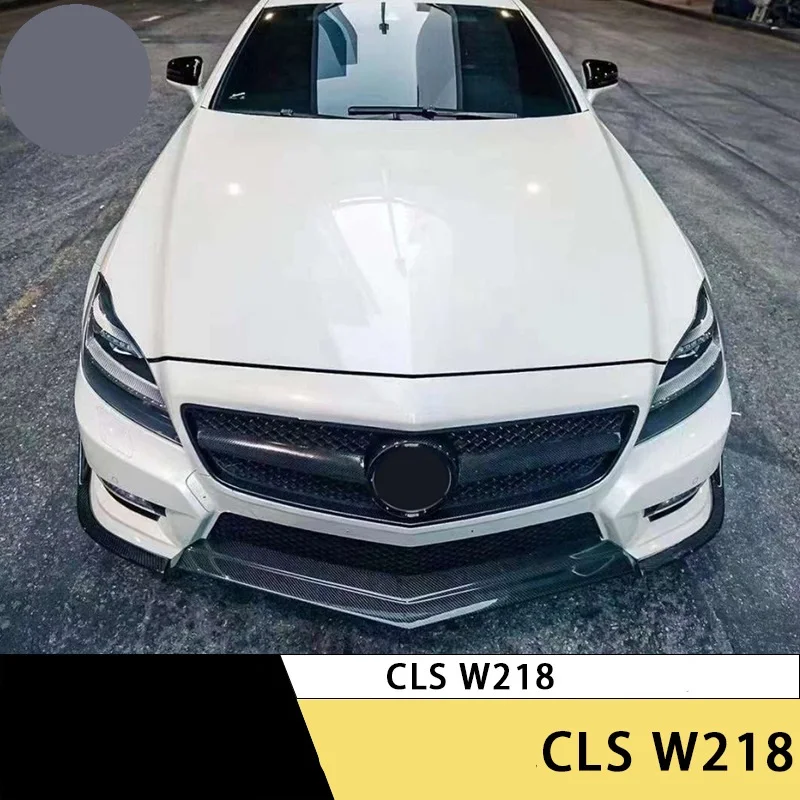 R 스타일 3단 프론트 범퍼 립 W218 카본 파이버 프론트 립 (메르세데스 벤츠 CLS W218 카본 파이버 바디 키트 2012-2015용)