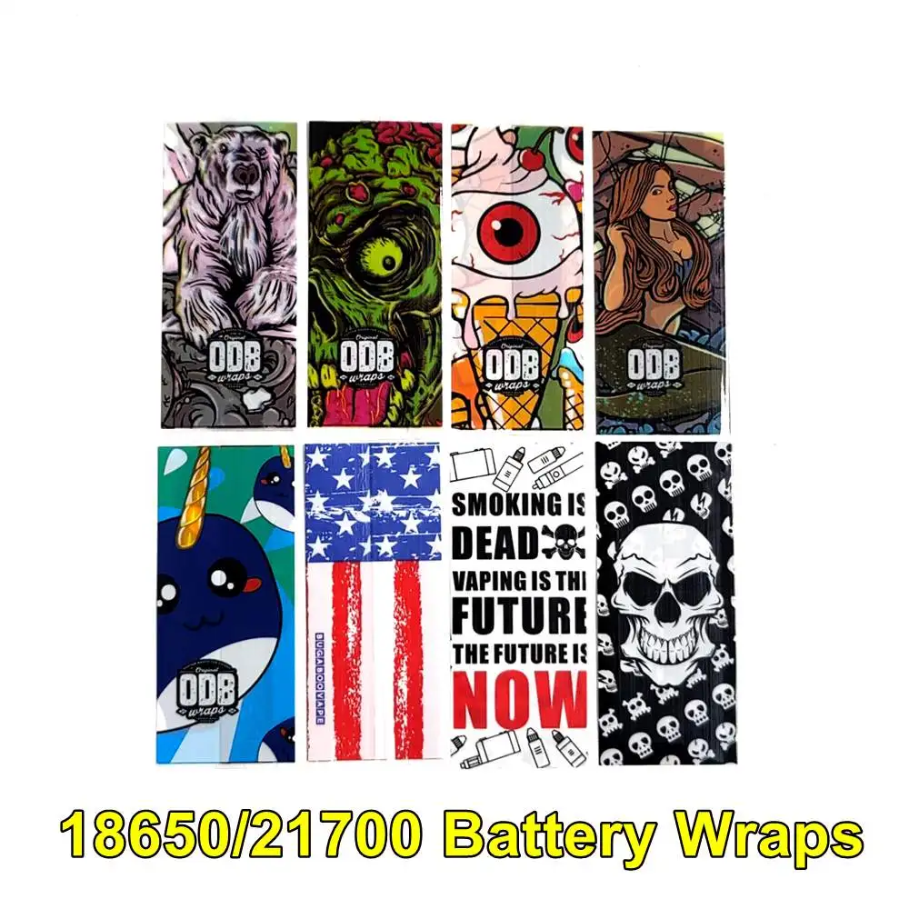 5PCS 18650/21700 Battery Wraps PVC Stciker Battery Packaging Protective Ring Shrinkable Wrap Insulator battery wraps