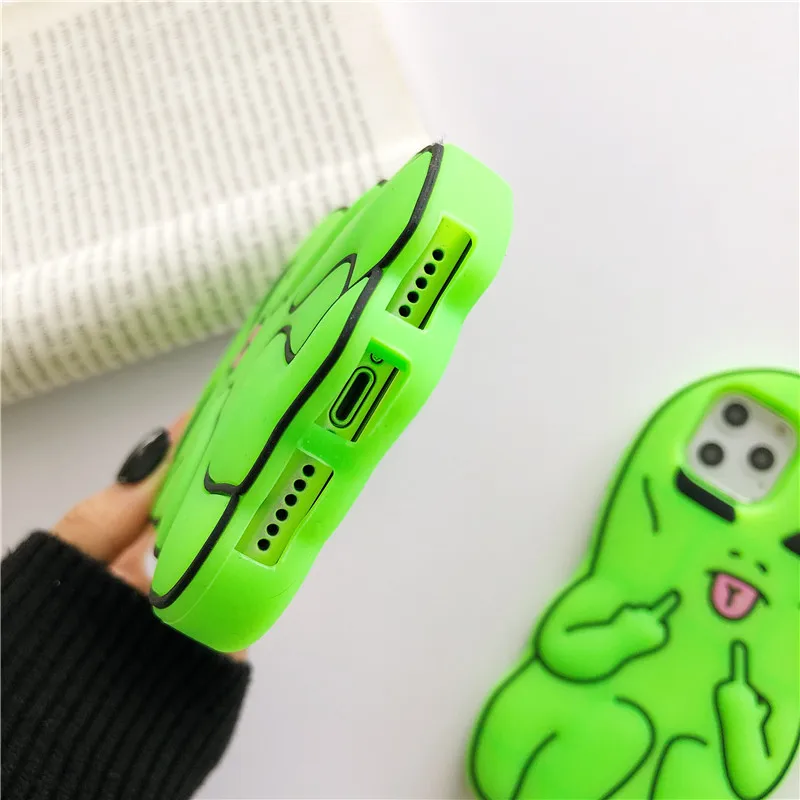 Funny Cartoon Swag Alien Phone Case for iPhone 17 Pro Max/16/15 Pro/14/13 Soft Silicone Rubber Funda 17 Pro/16 Pro — view 4