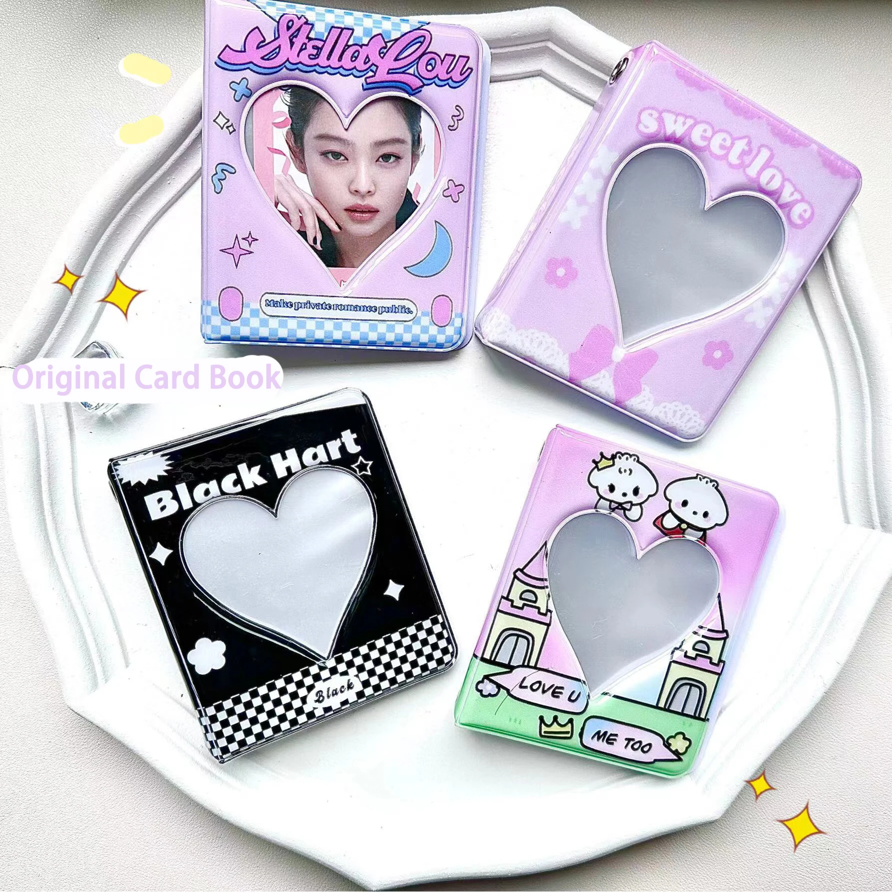 

Kawaii love креативный Kpop 3 дюйма Фотокарточка Коллекционная книга Polaroid Альбом держатель для фотографий книга для хранения школьные канцелярски...