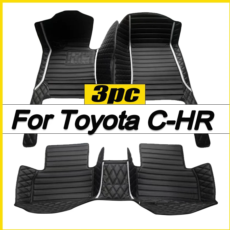 

Leather Car Floor mats for Toyota C-HR CHR 2016 2017 2018 2019 2020 Carpets Rugs Pads Interior Parts Accessories