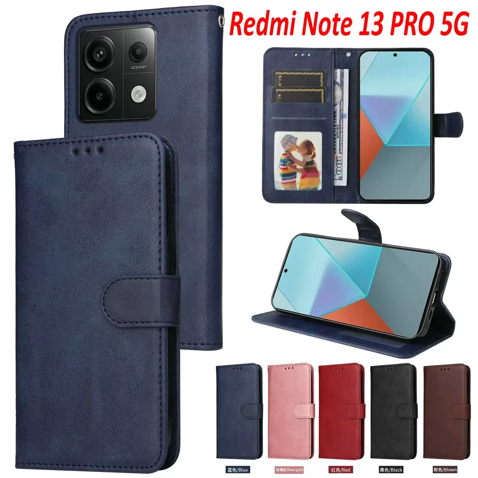 Custodia Con Pellicola E Carte Cover Redmi Note 12 5g Giyer Custodia Per Xiaomi Redmi Note 12 5G Con Pellicola Protettiva Per Schermo, Redmi Note 12 5G In Pelle PU, A Portafoglio