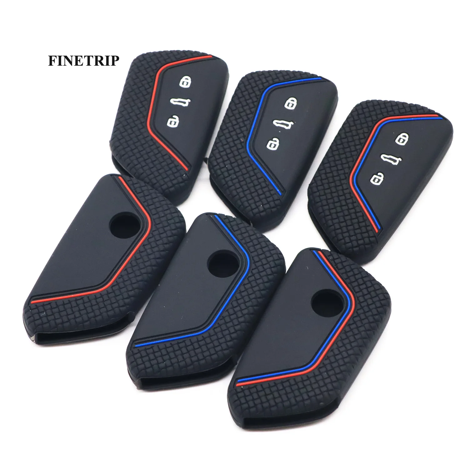 Key Case Cover Keychain Holder Car Key Cover for VW Golf 8 Mk8 for Skoda Octavia 4 8 A8 MK4 Group Seat Leon