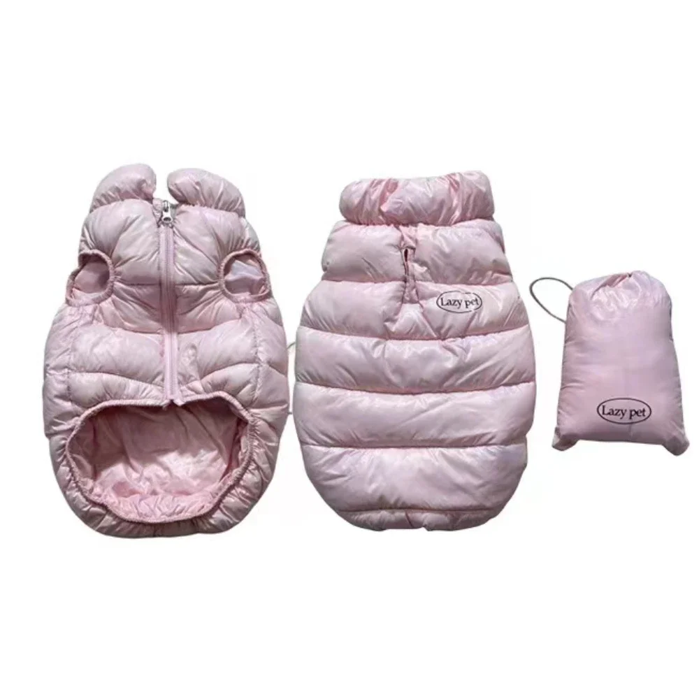 Winter Pet Vest Down Small Dog Fashion Solid Color Warm Dog Down Coat Korea Cat Clothes Outfits French Bulldog Clothes