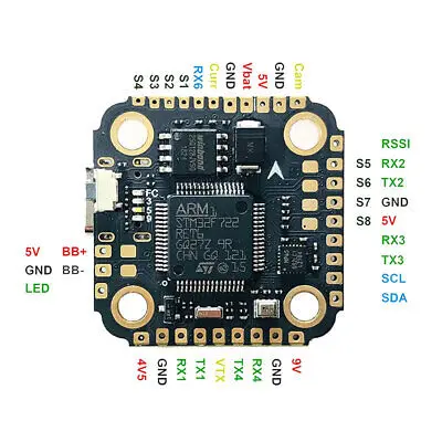 F7 MINI Contrôleur de Vol MPU6500 Betaflight 3-6S Lipo