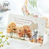 JIANWU 65mm*200cm Walk in The Woods Series Vintage Plant Landscaping Material Collage Washi Tape Creative DIY Journal Stationery 4