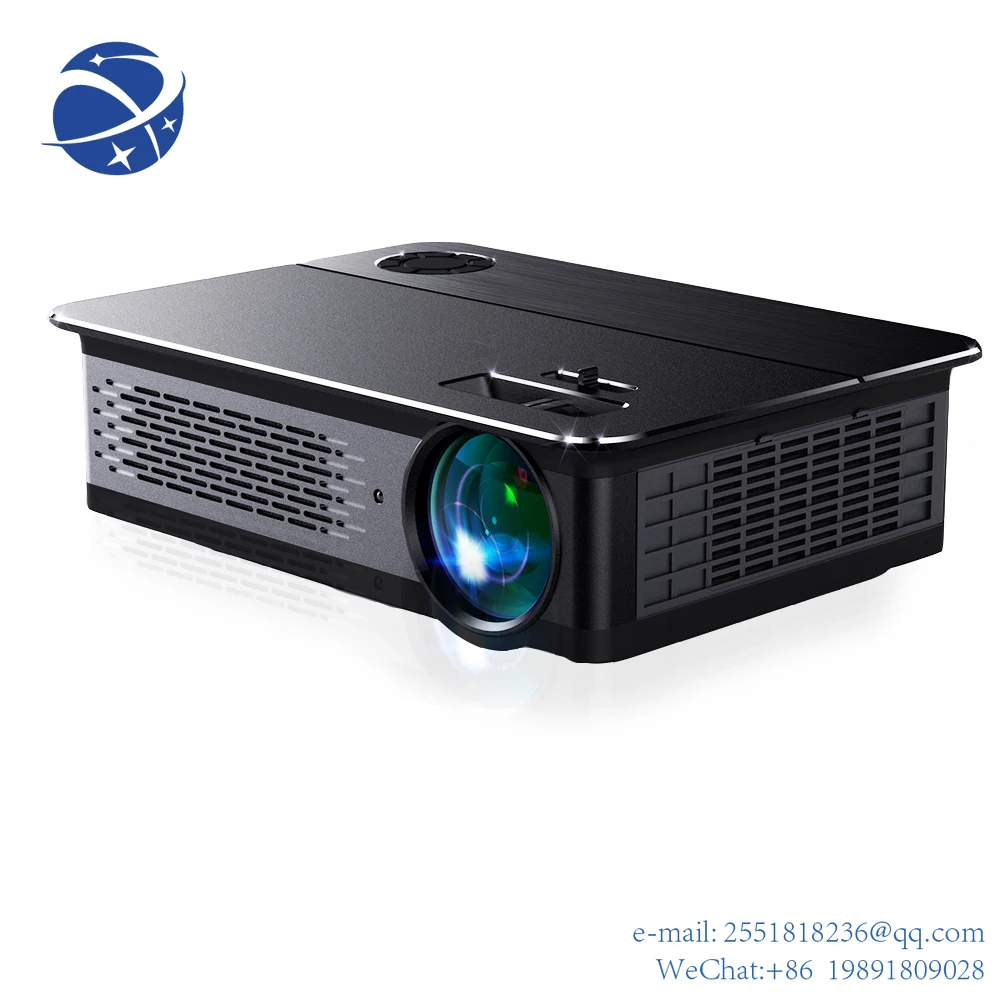 

YYHC Transjee Projector High Lumens Native 1920x1080P Full Hd 20000:1 Projectors Keystone Correction Support LCD Led Projector