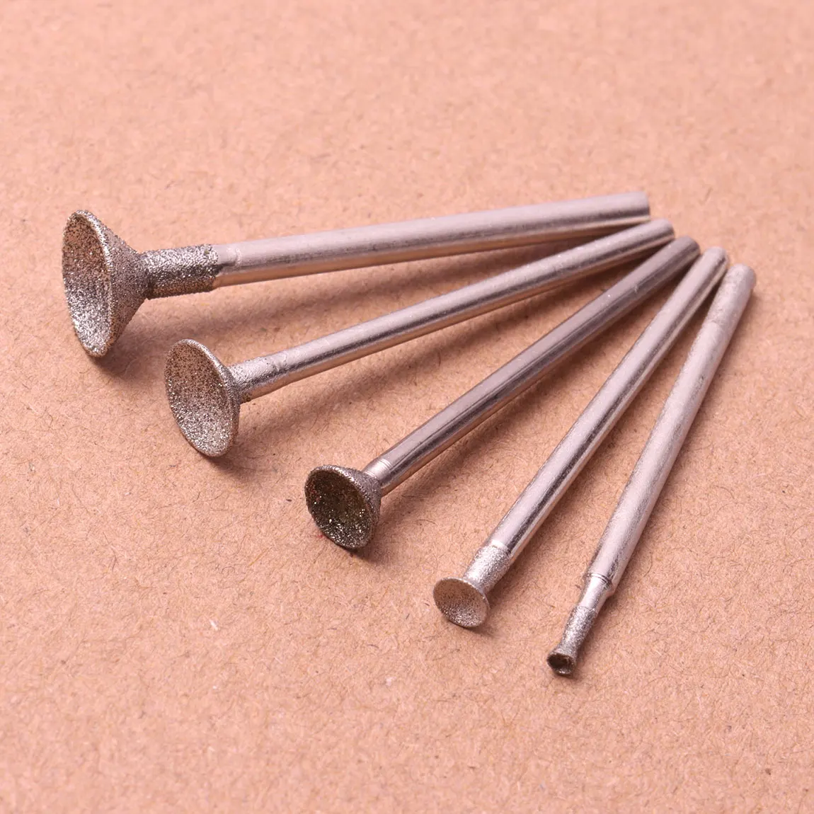 20Pcs Diamond Abrasive Burr Grinding Bits Abrasive Head for Stone Jade Carving Polishing Engraving Tools Dremel Accesories