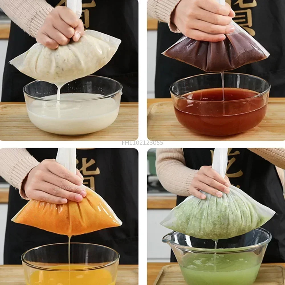 Home Nylon Soy Milk Wine Nut cloth Brewing Mesh Filter Bag Water Strainer Colander Reusable Yogurt Tea Cheese Brew Food Fabric