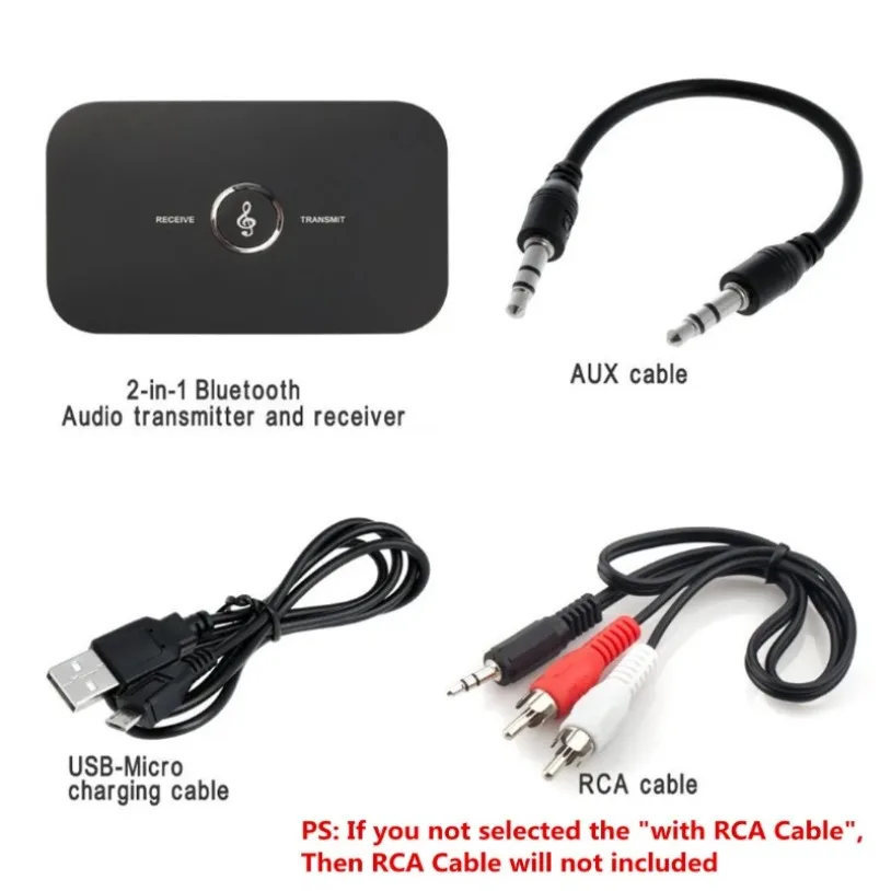 รูปสินค้า เครื่องรับเสียงบลูทูธ AUX 3.5มม. 300mAh สำหรับทีวี รถ หูฟัง
